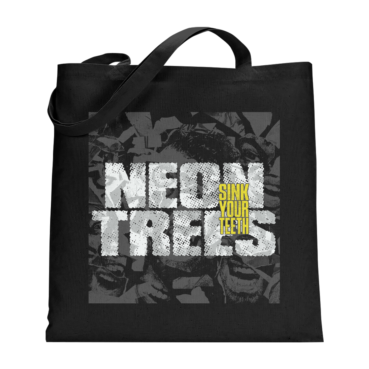 Collage Teeth Tote Bag